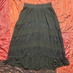 Torrid tiered lace maxi skirt